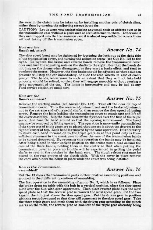 1925 Ford Owners Manual Page 12